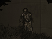 Korean War Memorial, living statue tribute